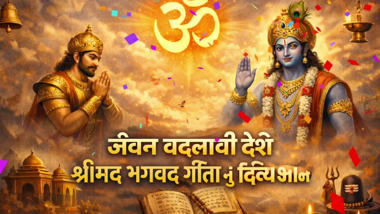 શ્રીમદ ભગવદ ગીતા નો સંપૂર્ણ સાર દરેક વ્યક્તિએ સાંભળવું જ જોઈએBhagavad GitaKrishnaGeeta GyaanGujarati