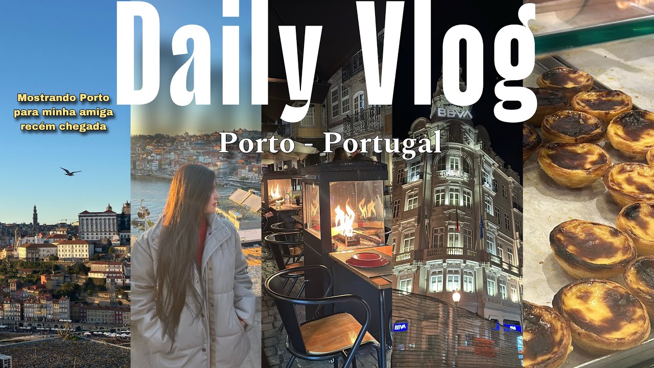 minha vida em Portugal 🇵🇹 dailyvlog, mostrei um pouco do Porto para minha amiga rec&eacute;m chegada.