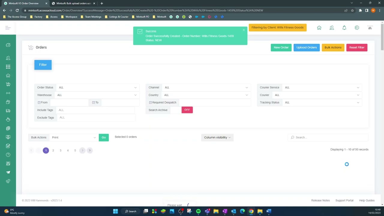 Orders - Orders Overview & Manual Orders - Access Mintsoft