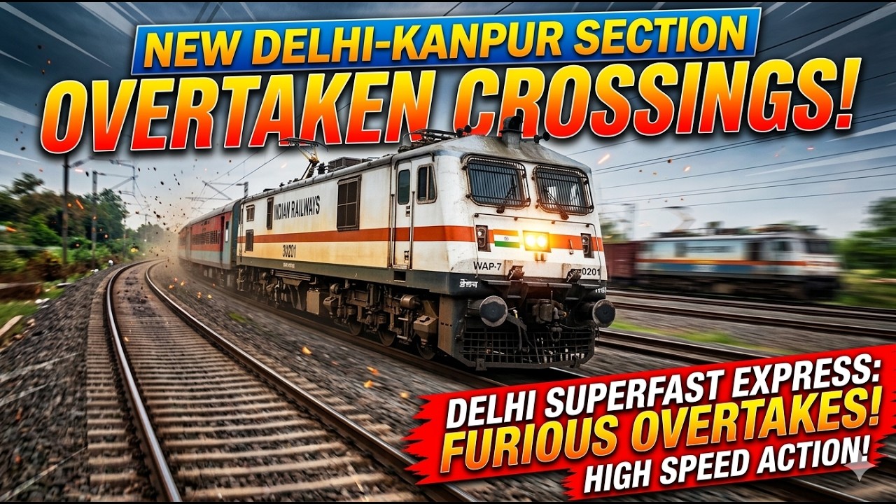 KING OF CNB-NDLS? Arunachal AC Express Screaming at 130 KMPH | Overtakes & Parallel Action