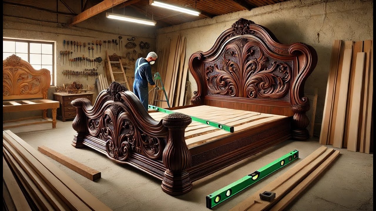 Young Carpenter’s Masterpiece – The Journey of Turning Round Wood Into an Inspiring Neoclassical Bed