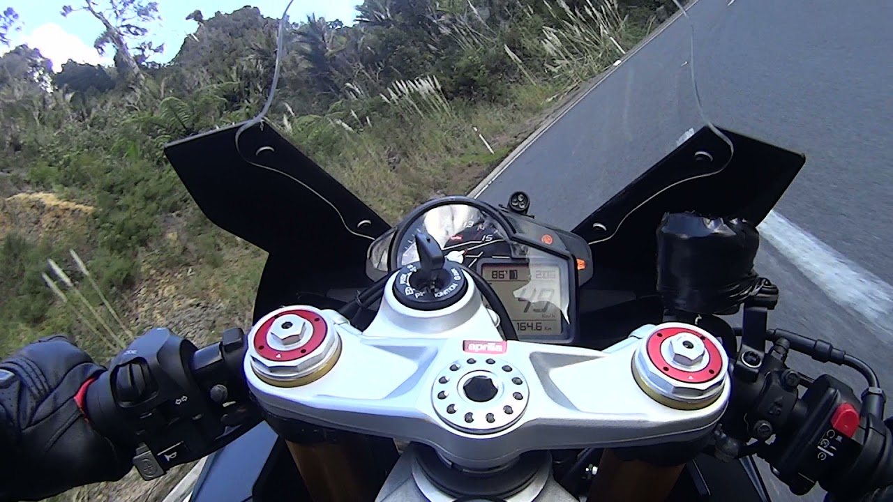 afternoon ride on aprilia rsv4 nz