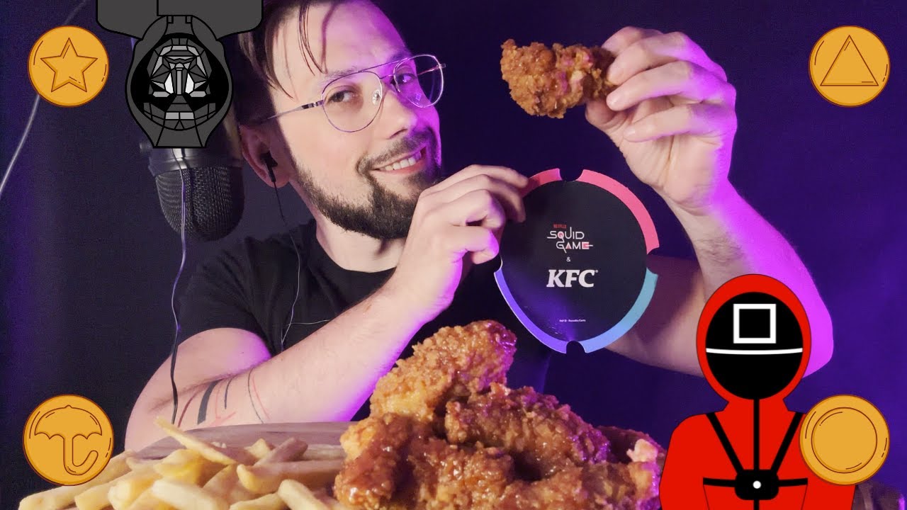 ZESTAW SQUID GAME OD KFC 🍗🍟 | MUKBANG | ASMR po polsku