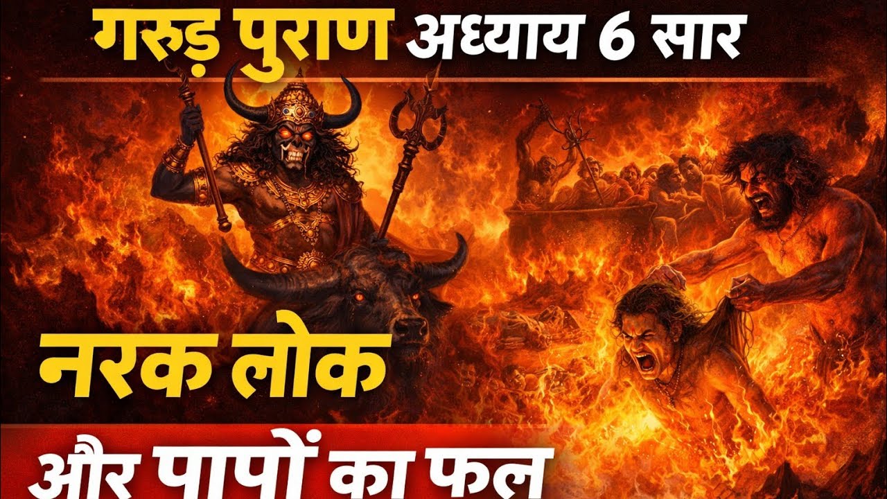 गरुड़ पुराण अध्याय 6 सार | नरक लोक और पापों का फल |