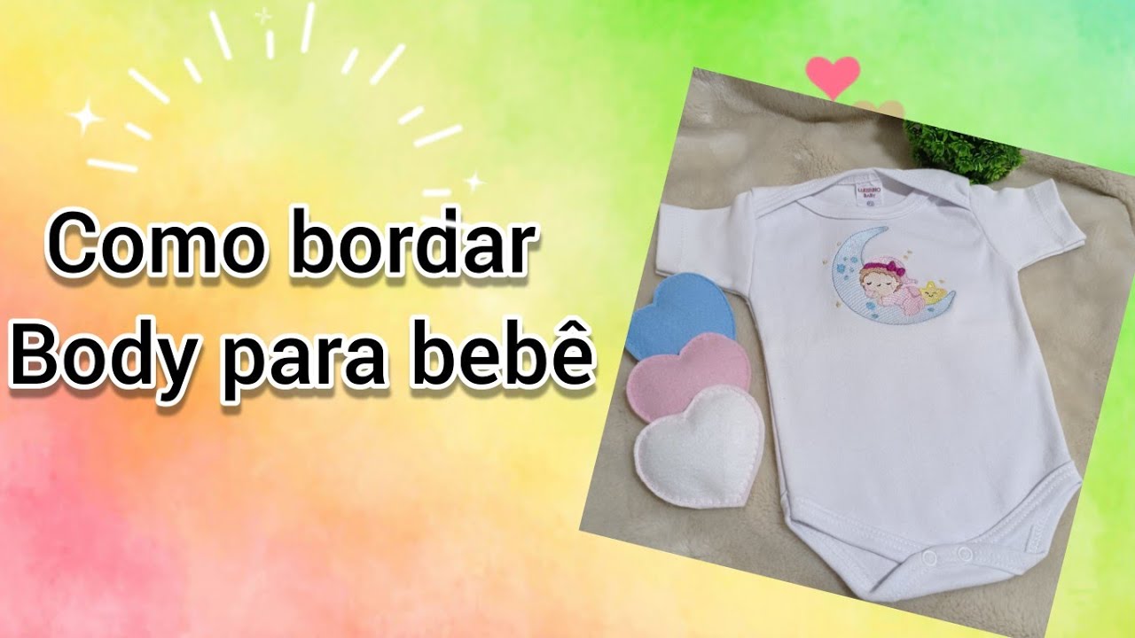 como bordar body para bebê
