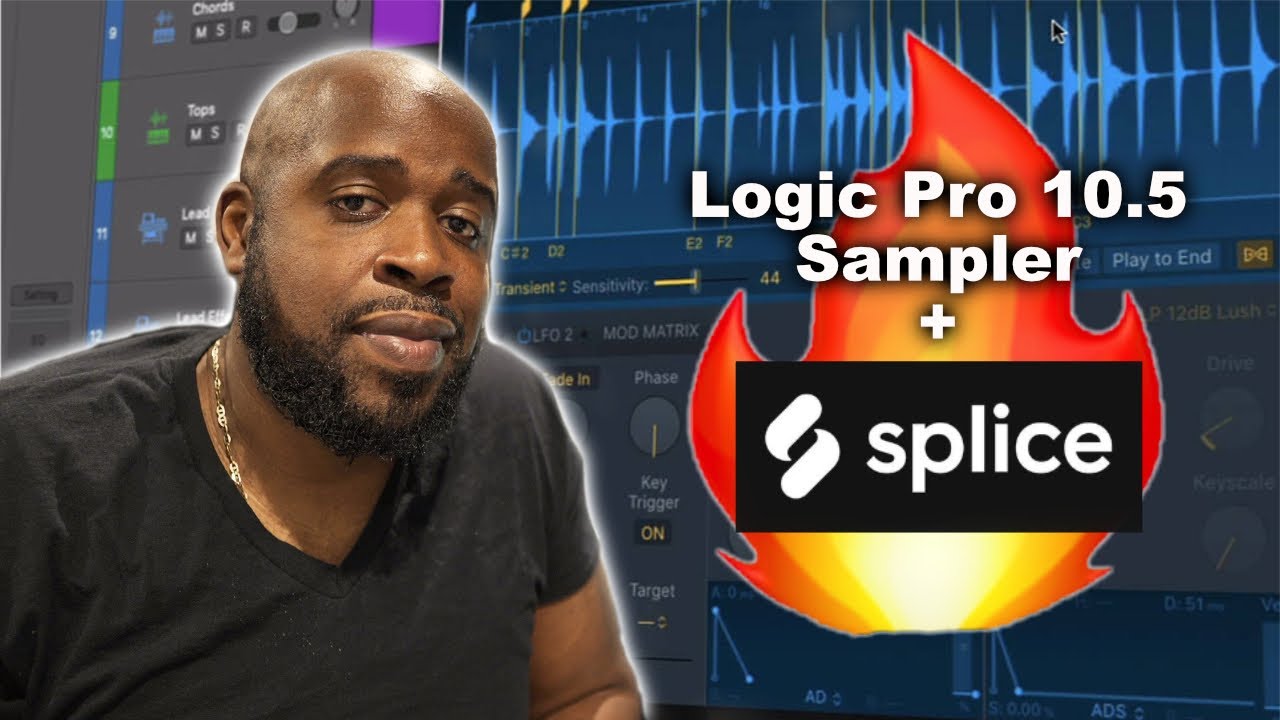 Logic Pro X 10.5 Sampler with Splice Sounds to make Smooth Vibe Beat | This Sampler is Very Good!!
