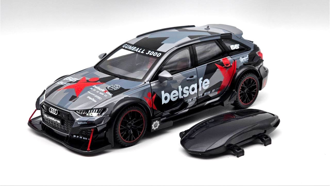 Audi RS6 Betsafe Traveller Edition 1:24 Scale Deicast Model #unboxing #audi  #rs6