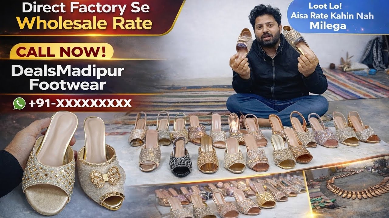 सबसे सस्ता सबसे अच्छा Ladies Footwear | Madipur Footwear #shoes #fashion #sandals #viral #shots #yt
