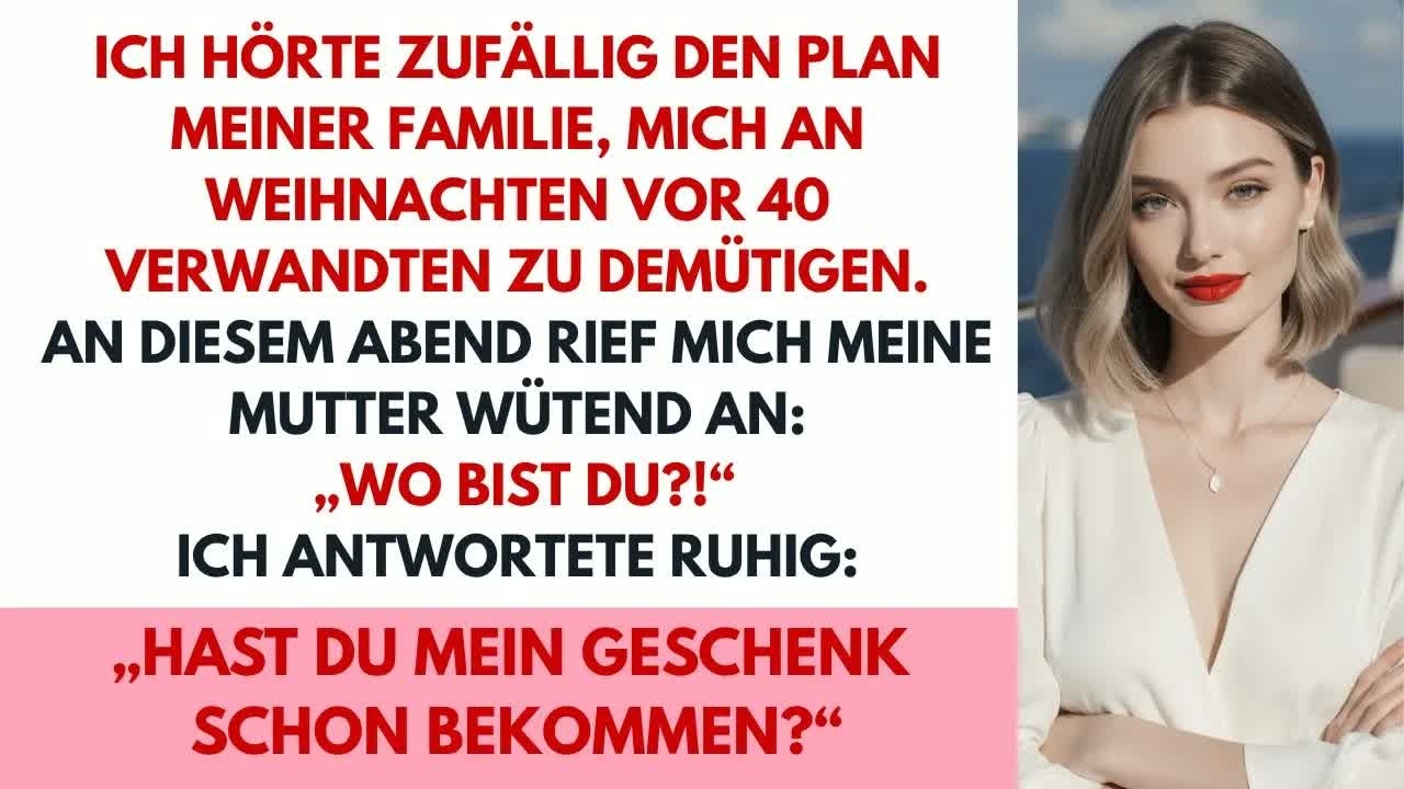 Ich hörte, wie meine Familie mich an Weihnachten demütigen wollte–also schickte ich ihr ein Gesc