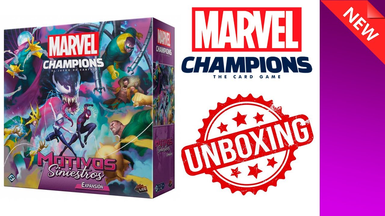 MARVEL CHAMPIONS | Unboxing Motivos Siniestros!