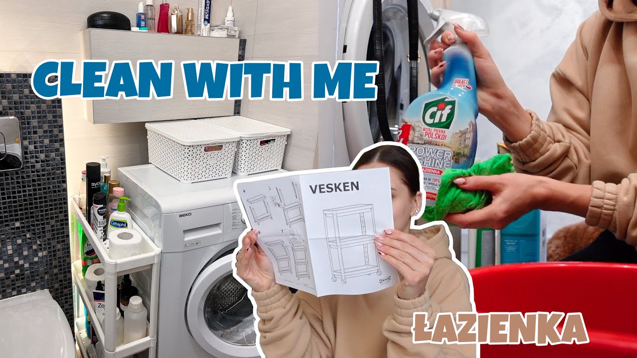 CLEAN WITH ME 🧼 | ORGANIZACJA MAŁEJ ŁAZIENKI 🛁 | VLOG