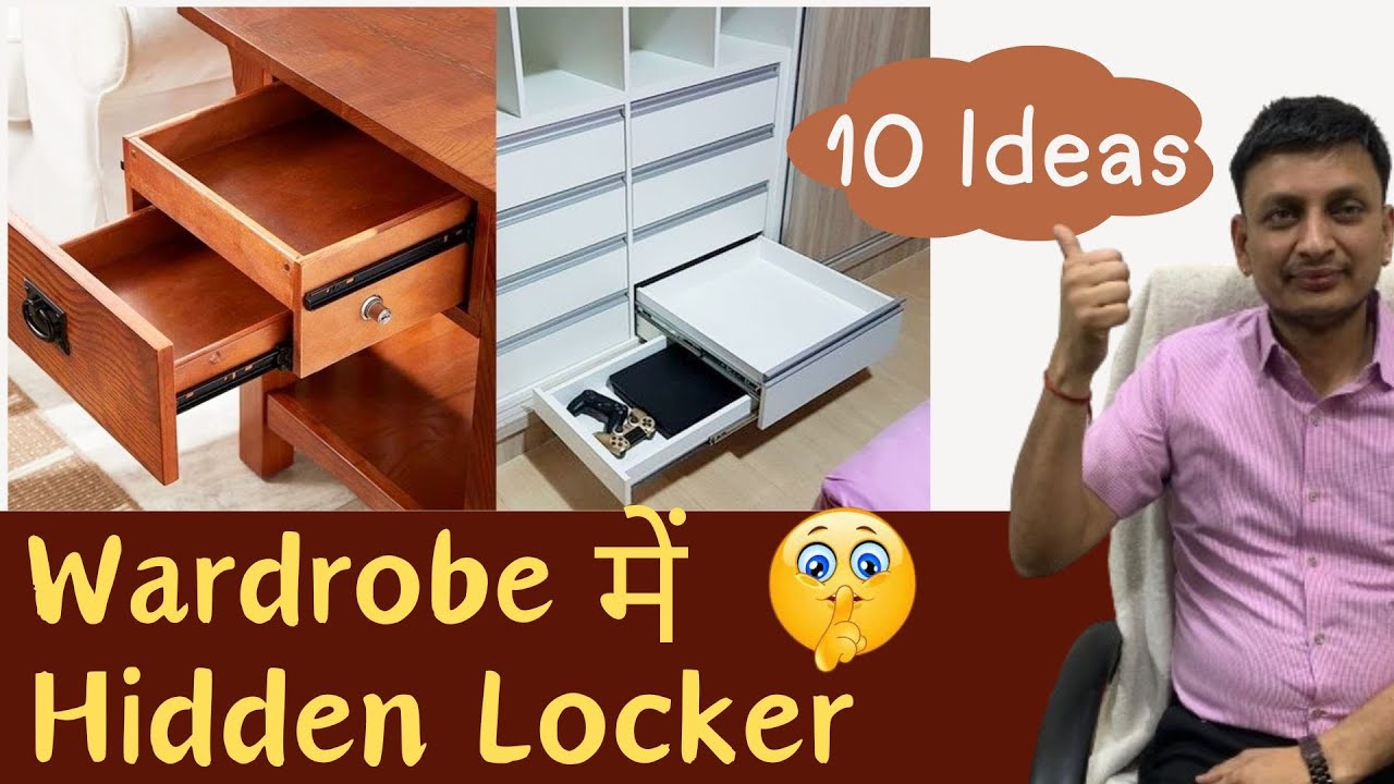Hidden locker in wardrobe I How to make Secret locker in Wardrobe I 10 ideas I