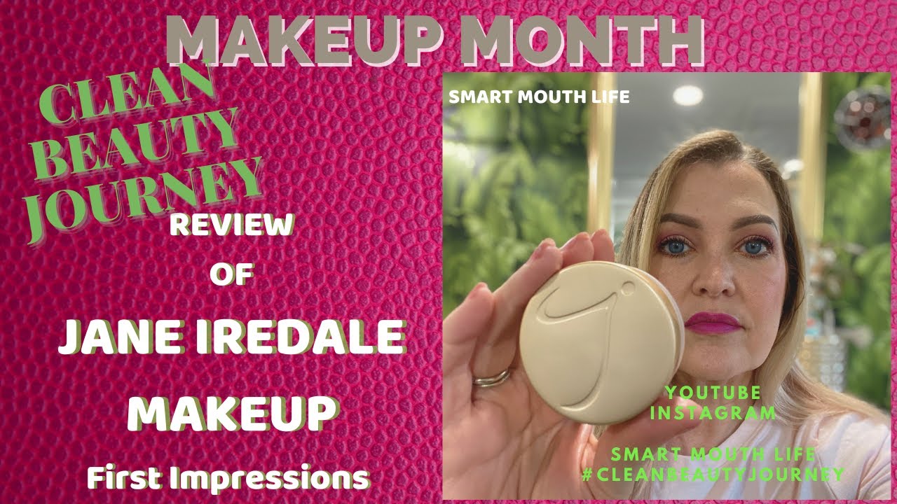 CLEAN BEAUTY REVIEW JANE IREDALE\ first impression of Amazing Base Loose Mineral Powder