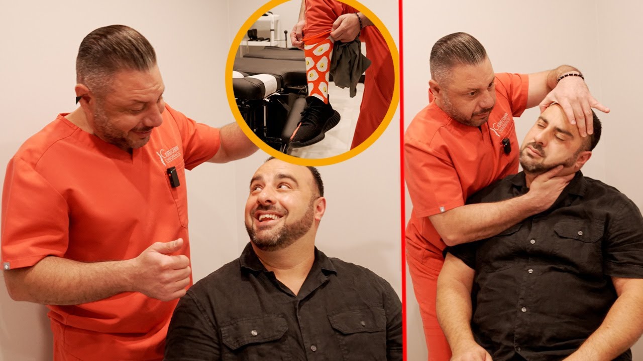 Chiropractor pulls insane moves to treat his patient