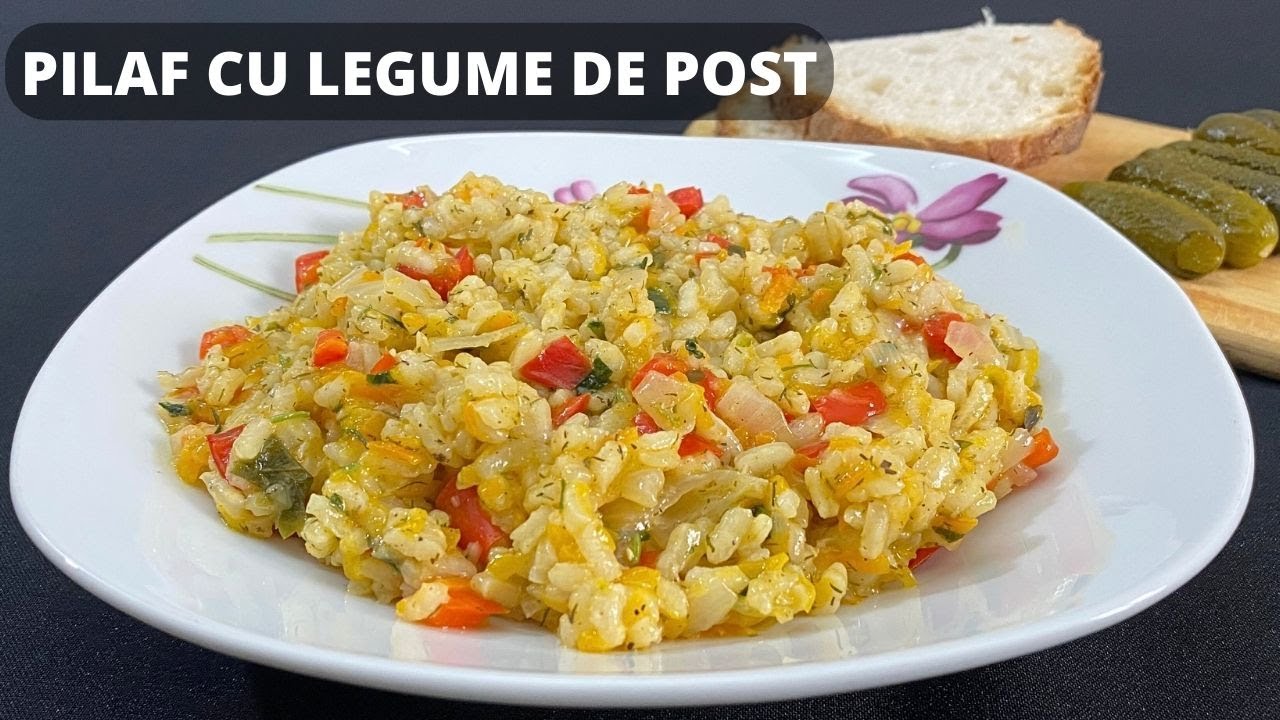 Ieftin si rapid de vara -  Pilaf cu legume de post - bun & delicios