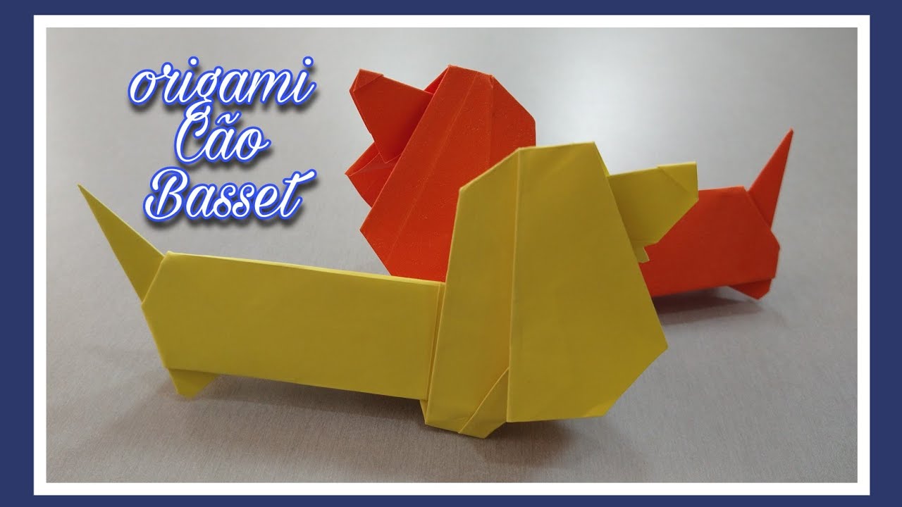 Origami cachorro salsicha (Kakami Hitoshi)