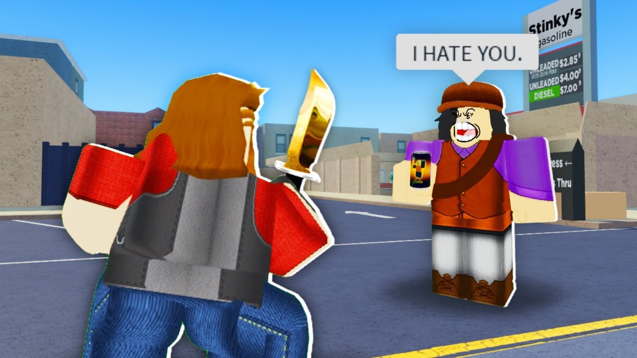 beating up a PURPLE TEAM PLAYER in ARSENAL... yup pwned (Arsenal Roblox)