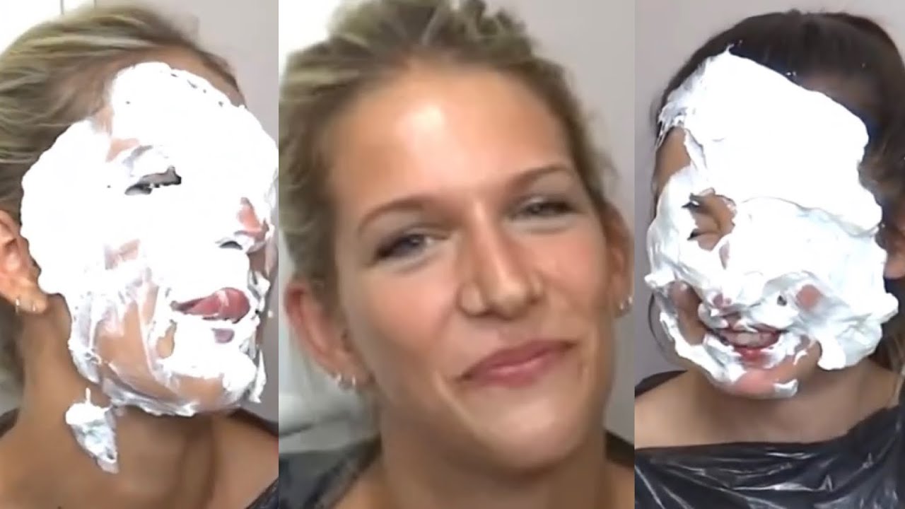 Women Pied In The Face Compilation #20