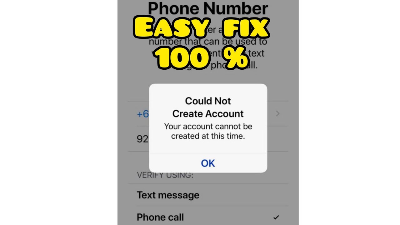 Apple Id cannot Create Your Account Solve Easy Way : 100 Percent Fix (English)