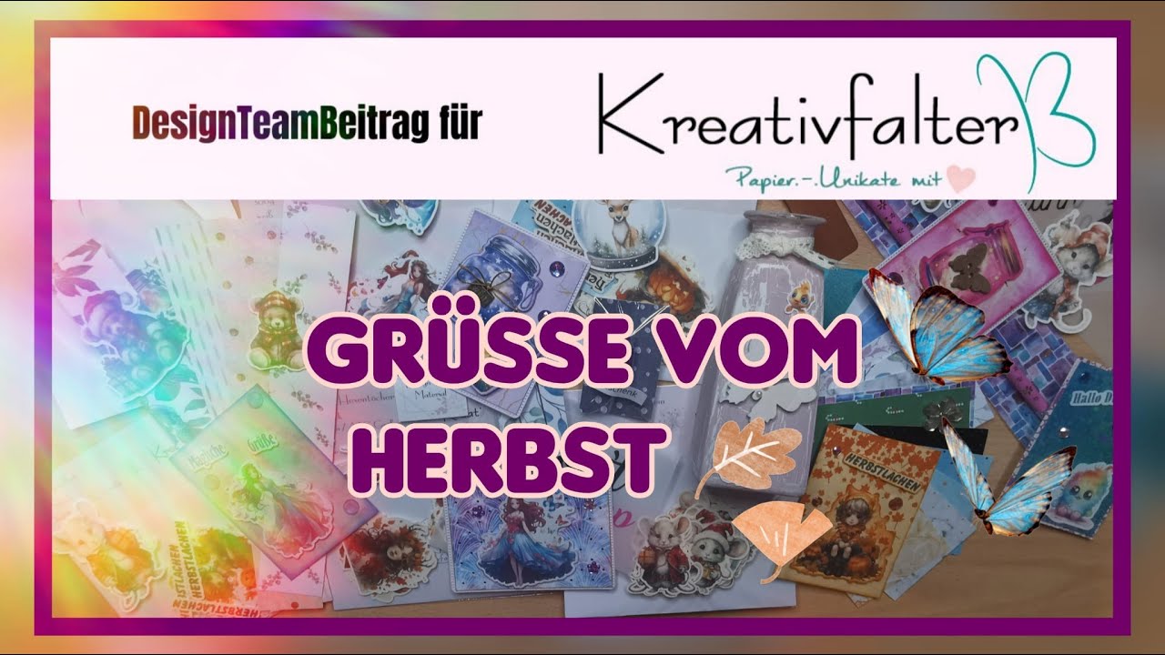 Neue Die Cuts vom @kreativfalter mit ATC-Beispielen ✨