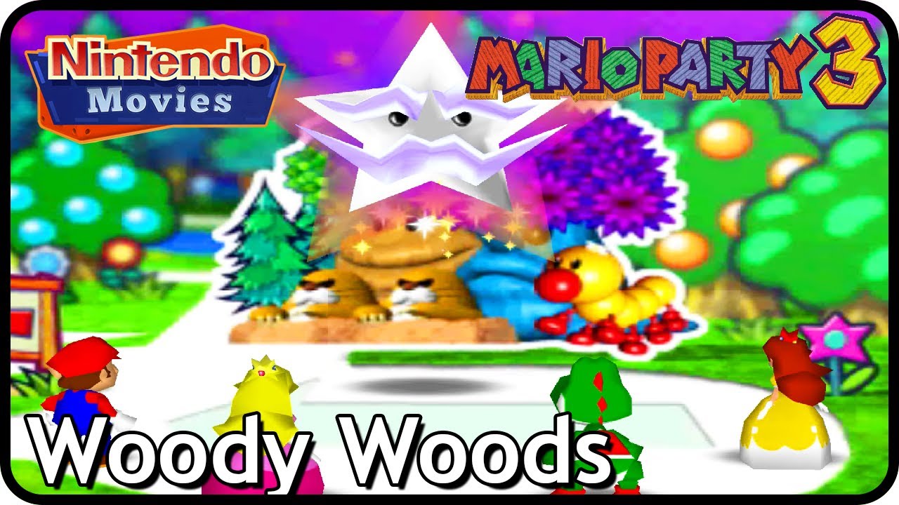Mario Party 3 - Woody Woods (4 Players, Mario vs Yoshi vs Peach vs Daisy)