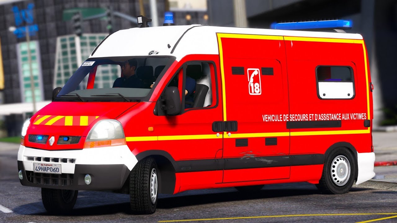 [GTA 5] VSAV RENAULT MASTER 2005 | SAPEURS-POMPIERS #INTERVENTION39