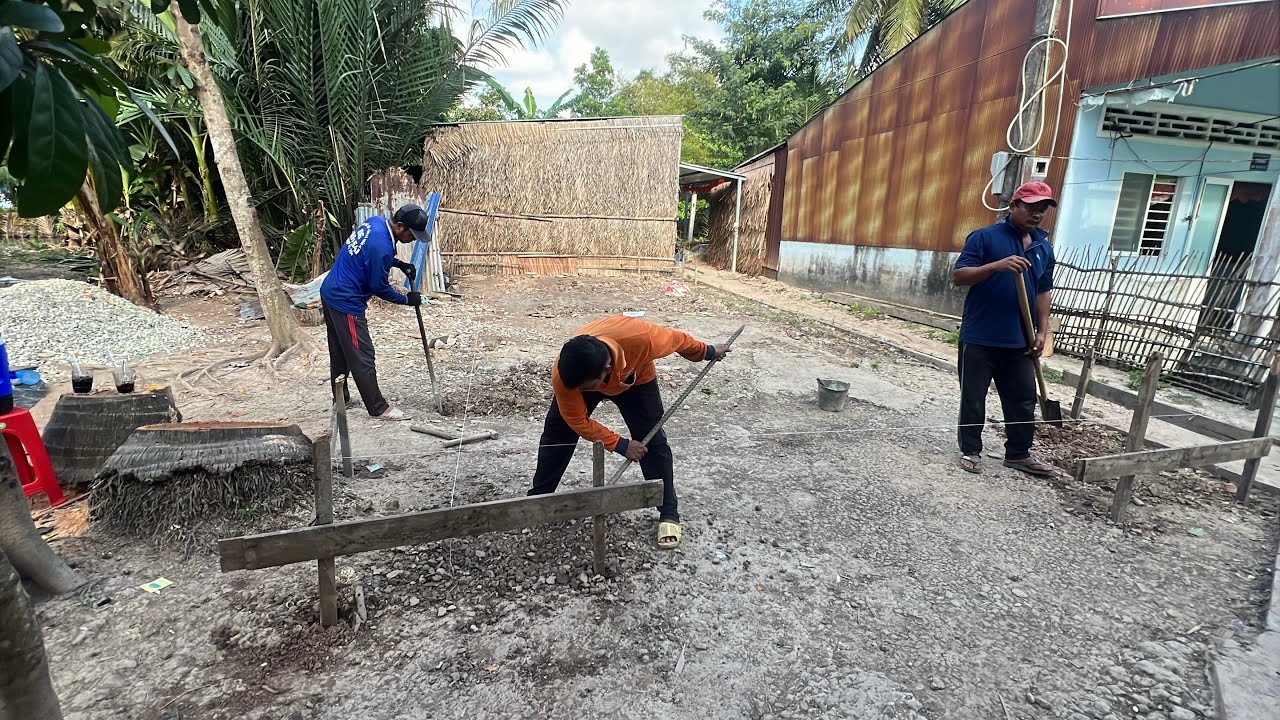 Chính thức khởi công xây dựng nhà anh Viễn và chị So So Ni..!