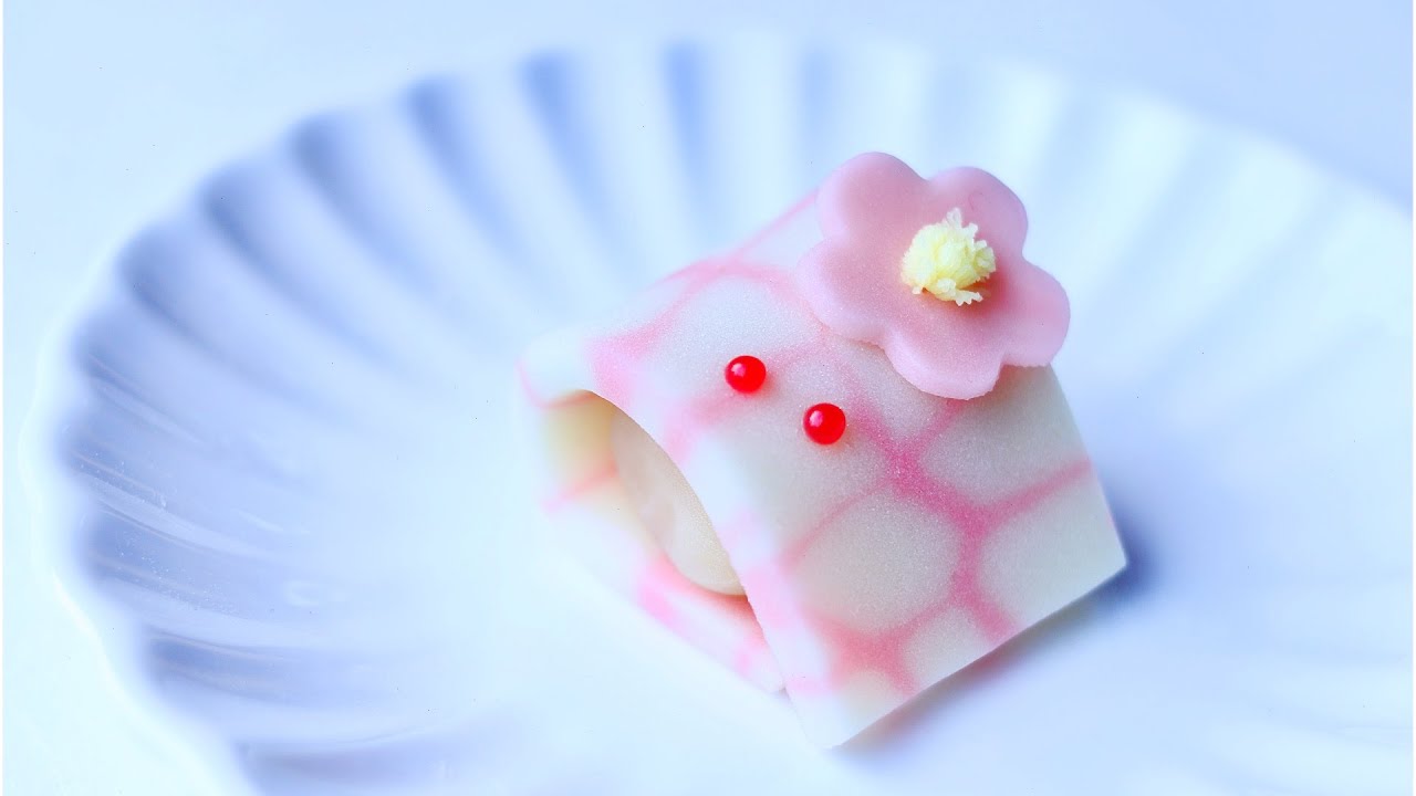 【技法石畳】梅花の練り切りの作り方