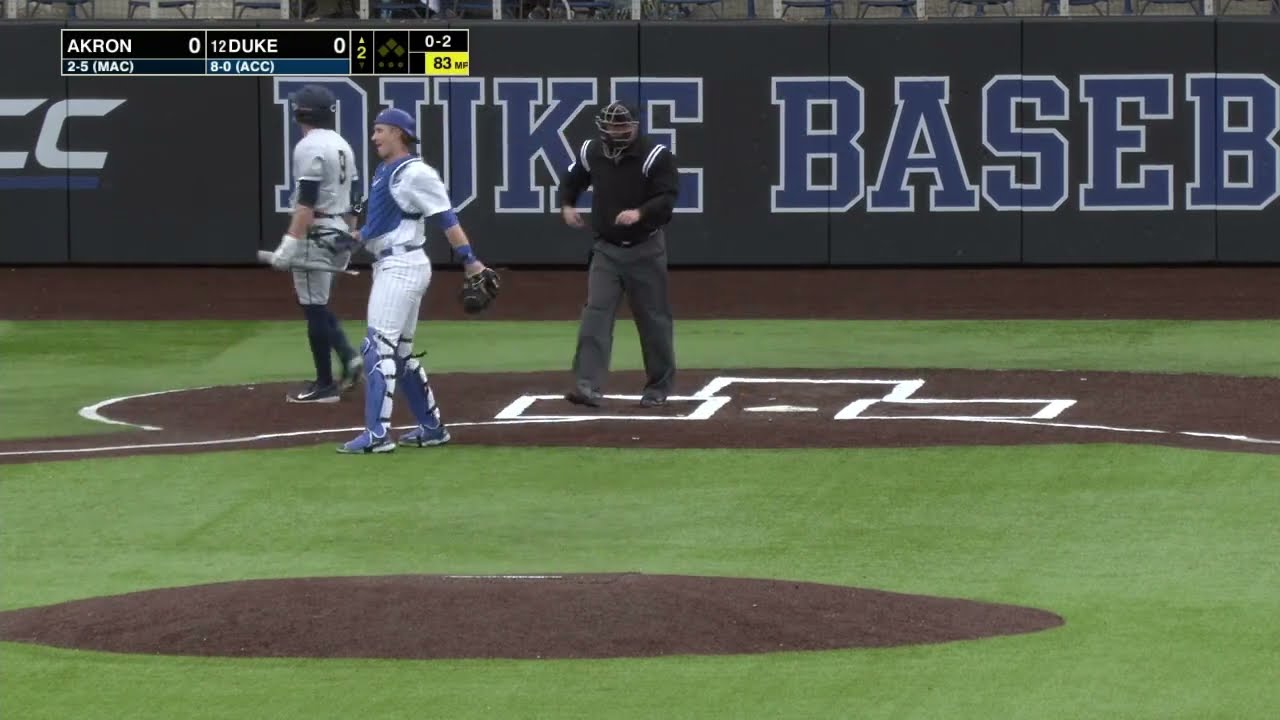 #12 Duke Vs Akron  | Full Game | NCAA Baseball 03/01/2024