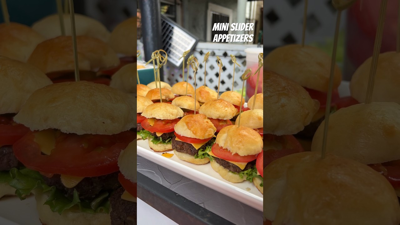 Mini Burger Sliders | Hors D&rsquo;oeurves | The Daily Speshyl Personal Chef Services #personalchef