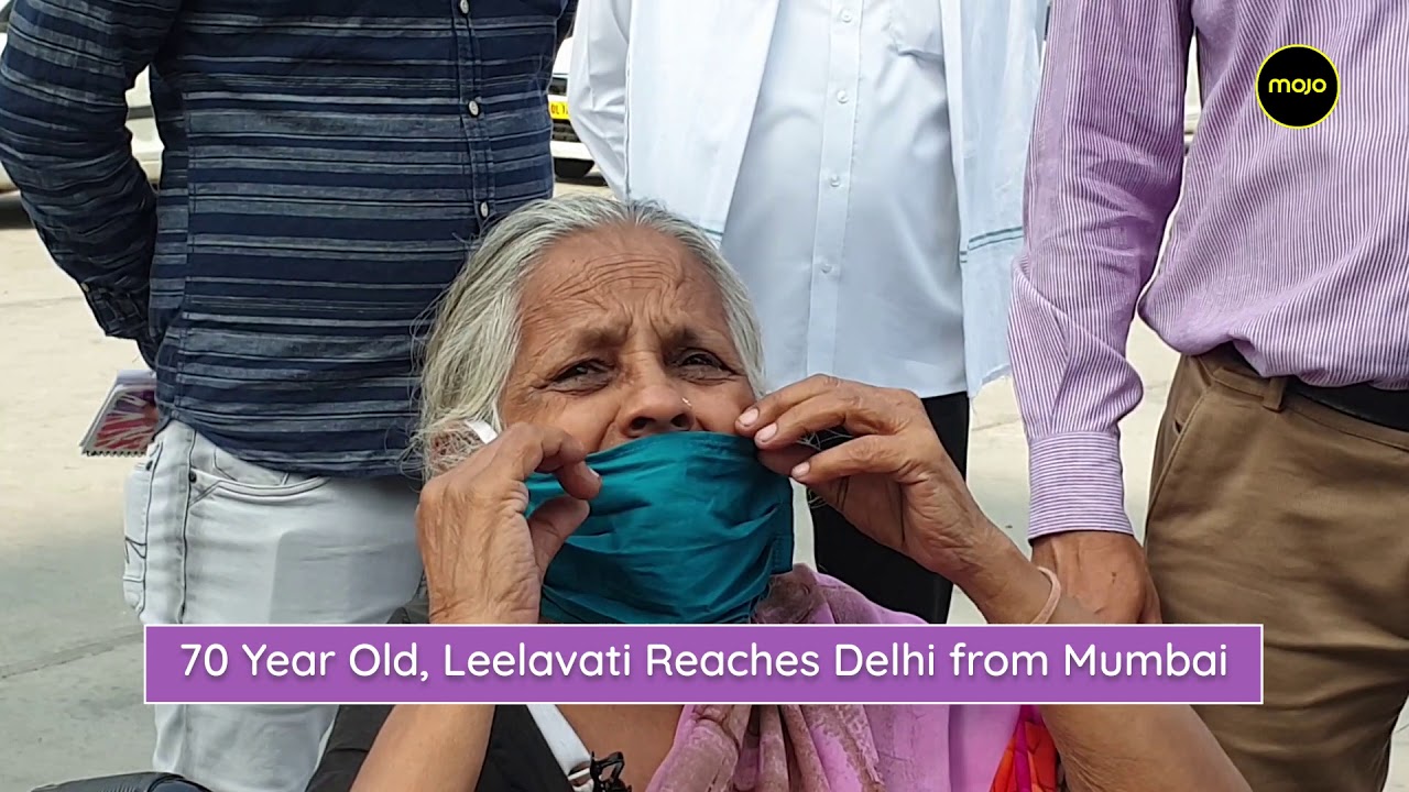 Mojo Impact : Stranded 70 Year old, Leelavati reaches Delhi. Safe with a Family That Adopted her