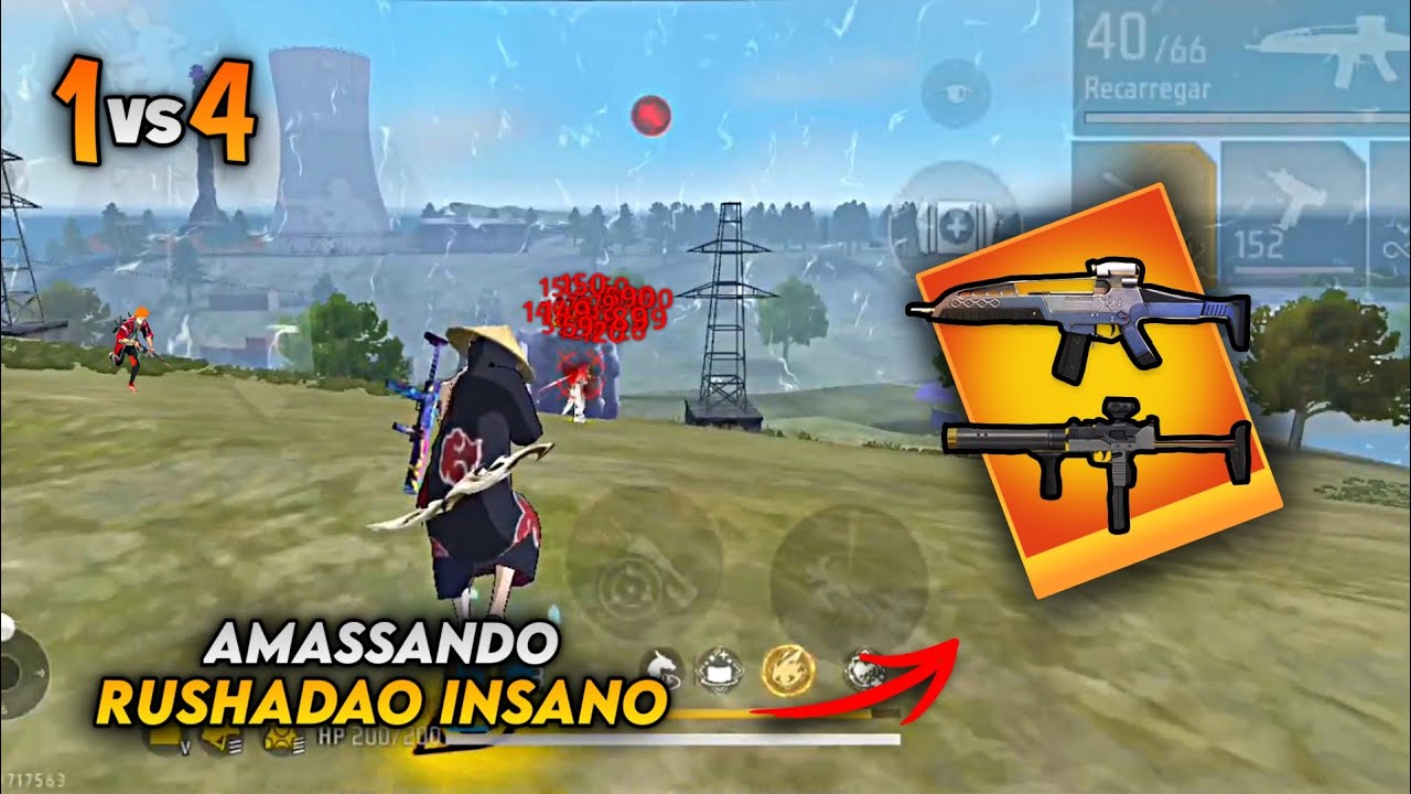 XM8 AND MAC10 CRUSHING IT IN RUSHADAO!! RANKED SOLO VS SQUAD FREE FIRE!!