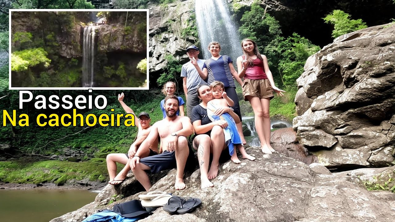 Dia de muito calor,fizemos um passeio na cachoeira (cascata aguas claras)