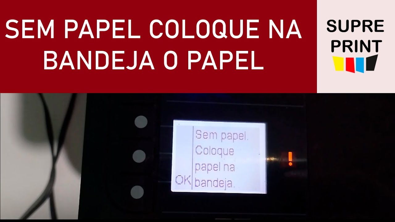 HP DESKJET 3050 ERRO SEM PAPEL RESOLVIDO