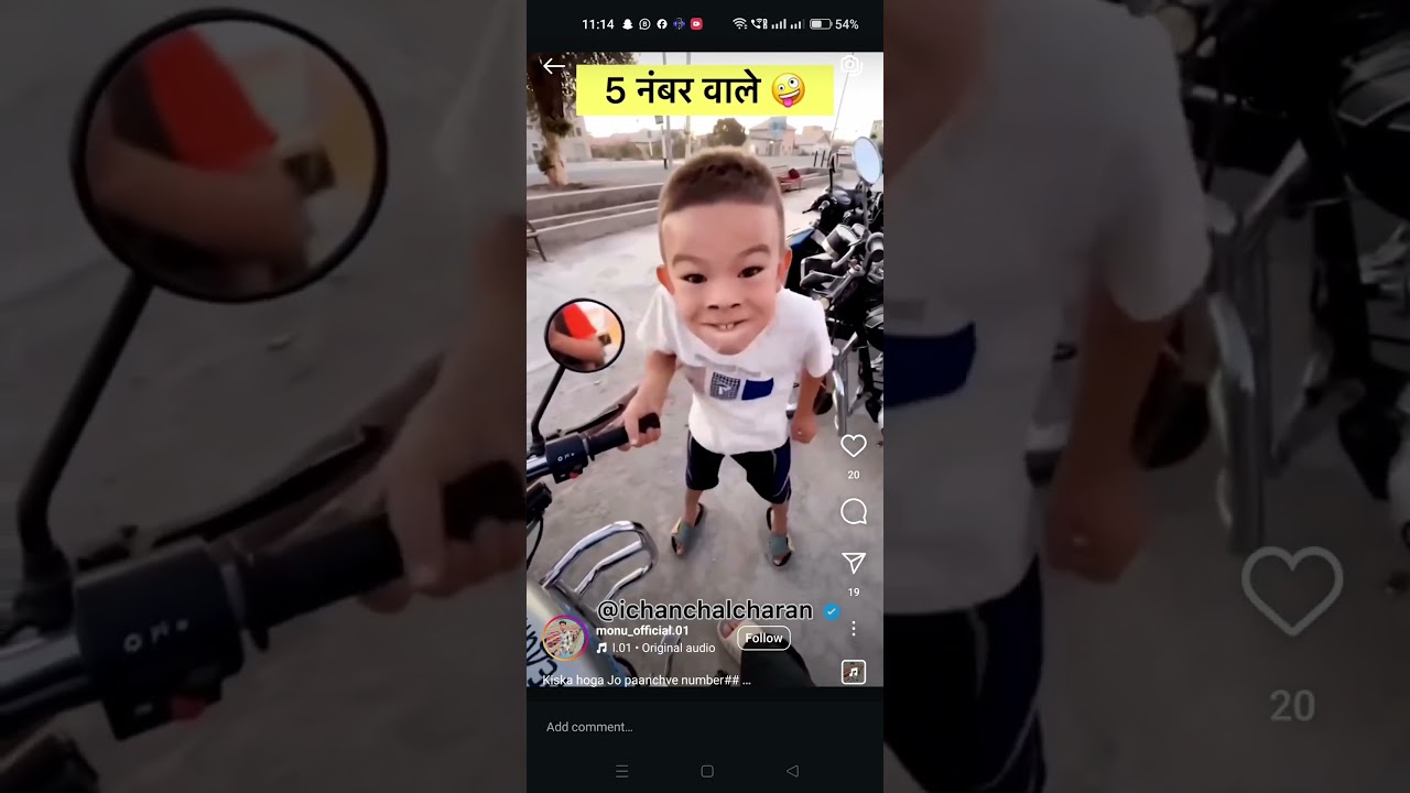Funny video bad boy broom broom in the bike