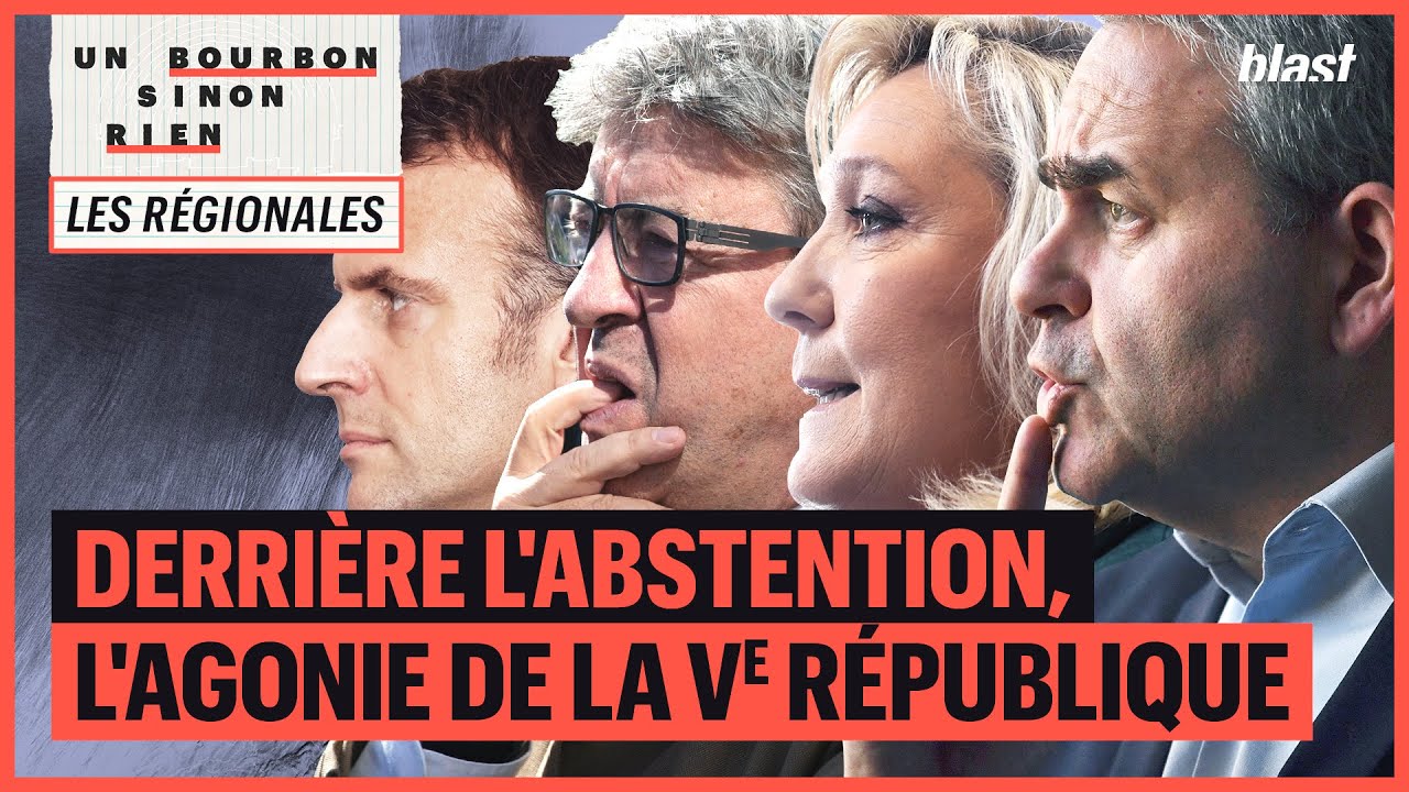 DERRI&Egrave;RE L'ABSTENTION, L'AGONIE DE LA Ve R&Eacute;PUBLIQUE