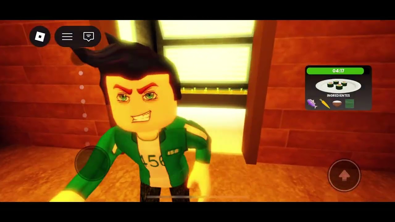 Jugando sushi aterrador con Eliblox