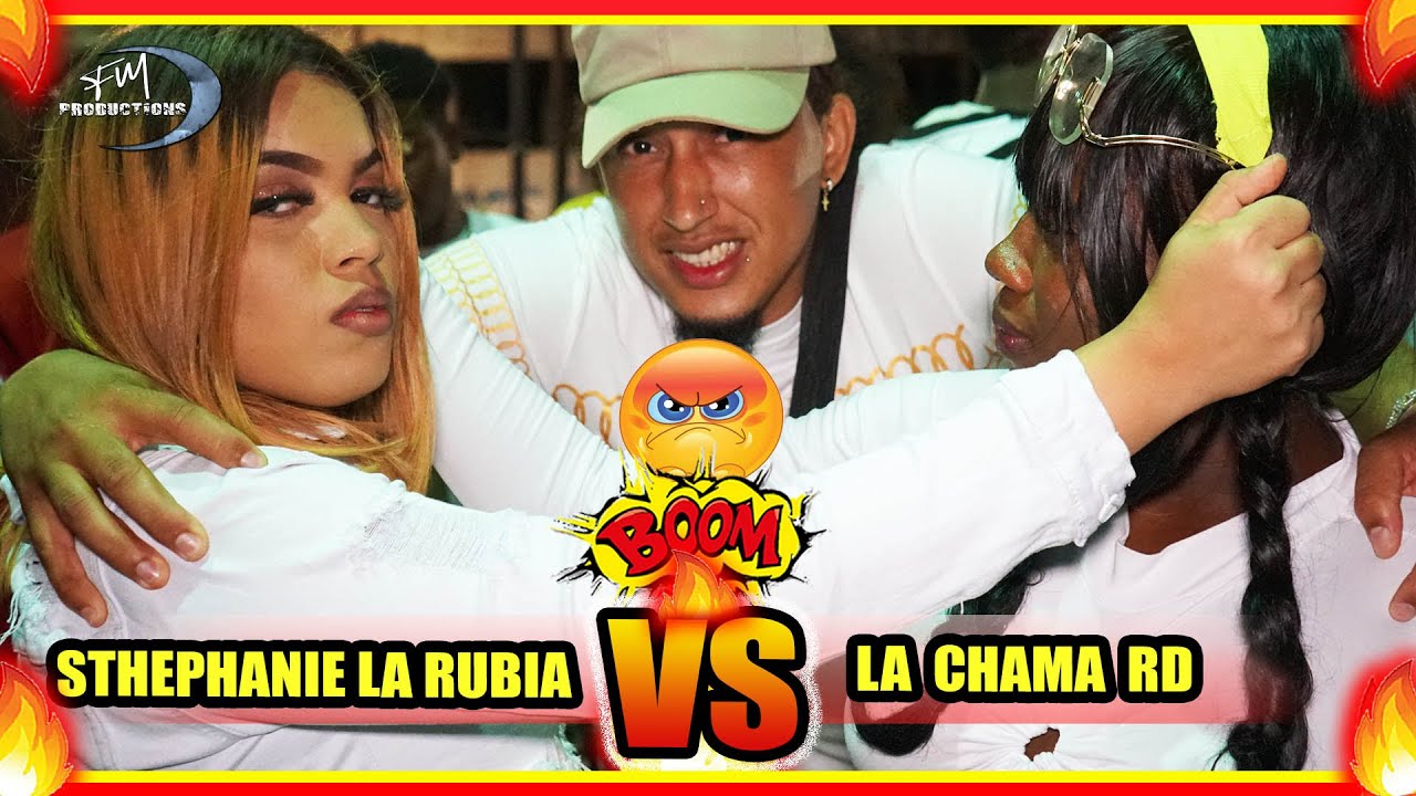 (SE TIRAN LOS TRAPITOS AL SOL) 👙☀️ STHEPHANIE LA RUBIA vs LA CHAMA RD BATALLA DE FREESTYLE EN GUIBIA