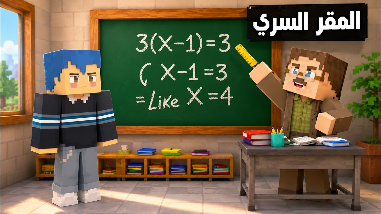فلم ماين كرافت : مقر زعرور السري الجديد في المدرسة 🔥😱