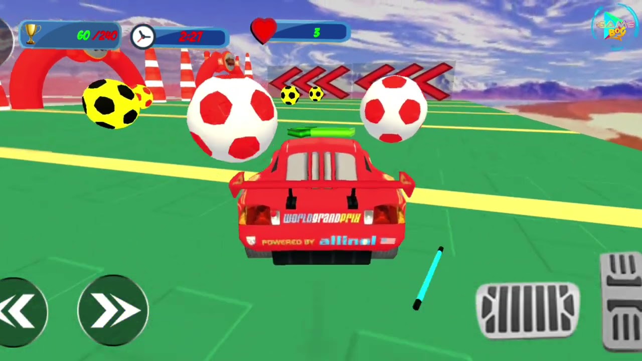 new mega ramp Lightning McQueen stunts #games #androidgames qe