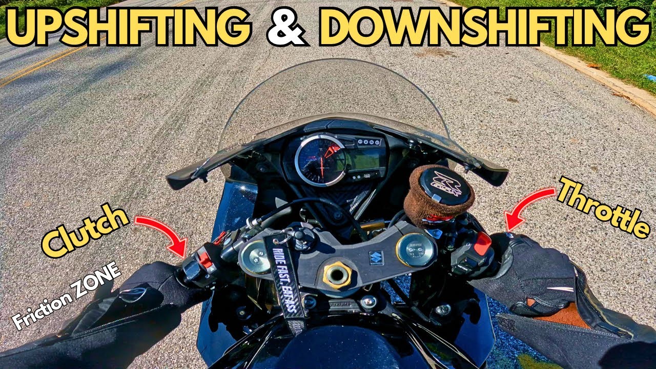 How To Upshift and Downshift On A Motorcycle - Step By Step Tutorial
