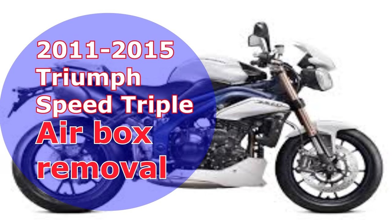 Снятие воздушного фильтра - Triumph Speed ​​Triple 2011 - 2015