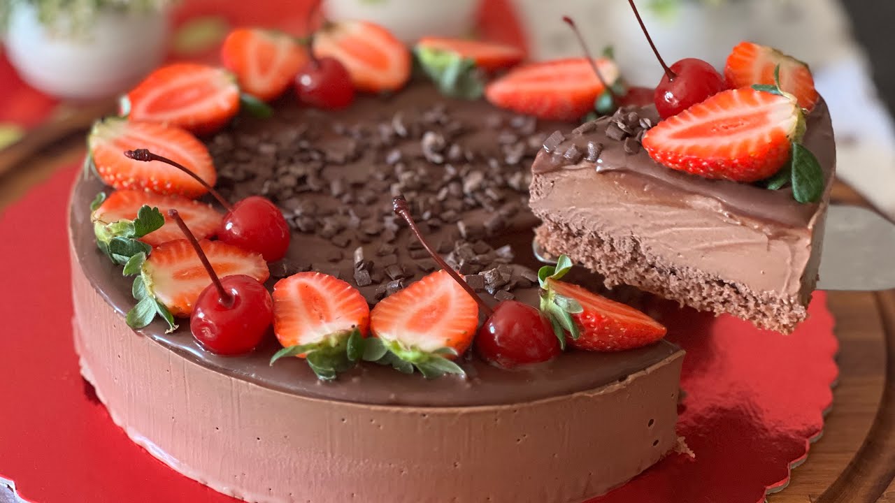 TORTA CHOCOMOUSSE QUE DESMANCHA NA BOCA - SOBREMESA GELADA