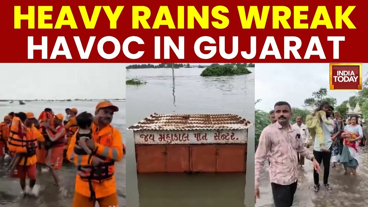 Gujarat Floods: Massive Rescue Operations Underway in Dholka, Viramgam & Dhandhuka | India Today