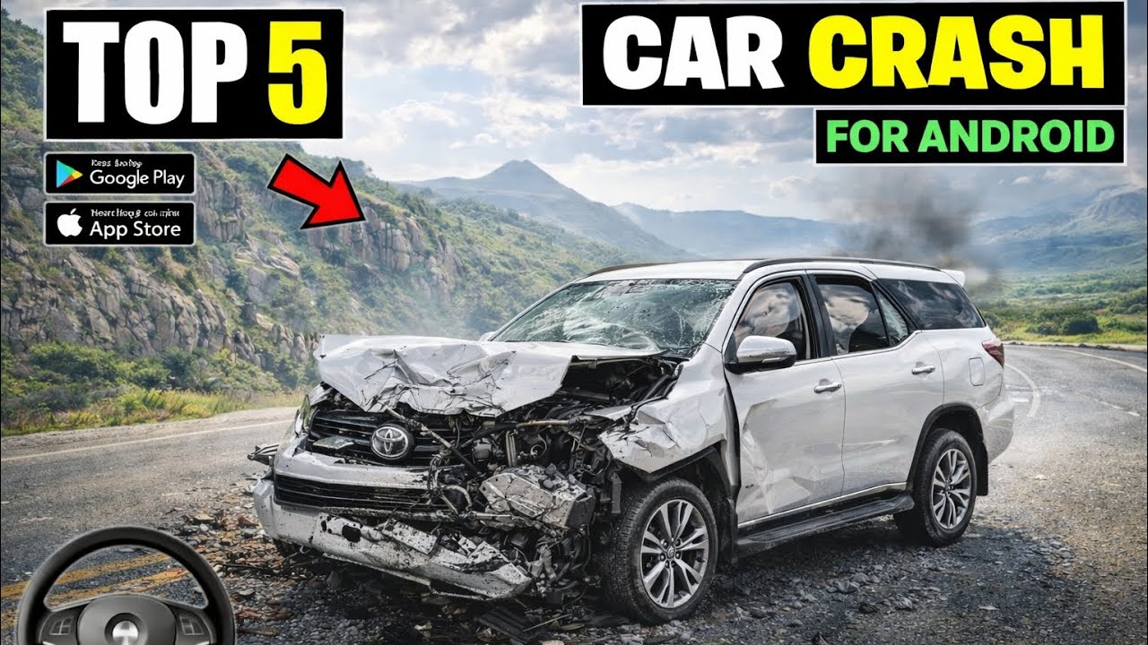 Top 5 Best Car Crash Games for Mobile🚗💥 (Hindi)