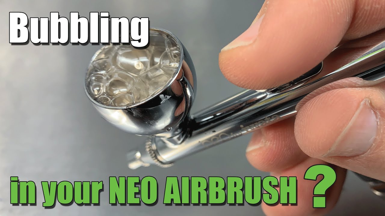 How to fix bubbles in your Iwata HPCN Neo airbrush paint cup