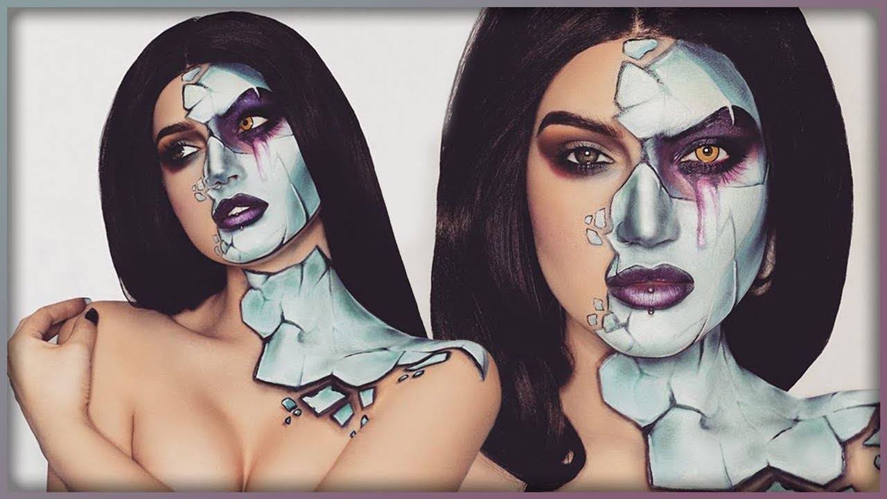 Forsaken Undead Mask - World of Warcraft Inspired Makeup Bodypaint - Djarii MUA