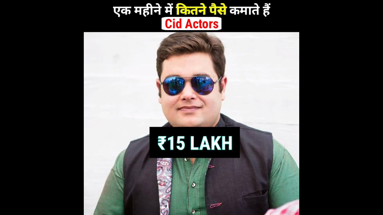 Top 10 Cid Actors Salary Per Month 🤑🔥 #shorts #youtubeshorts