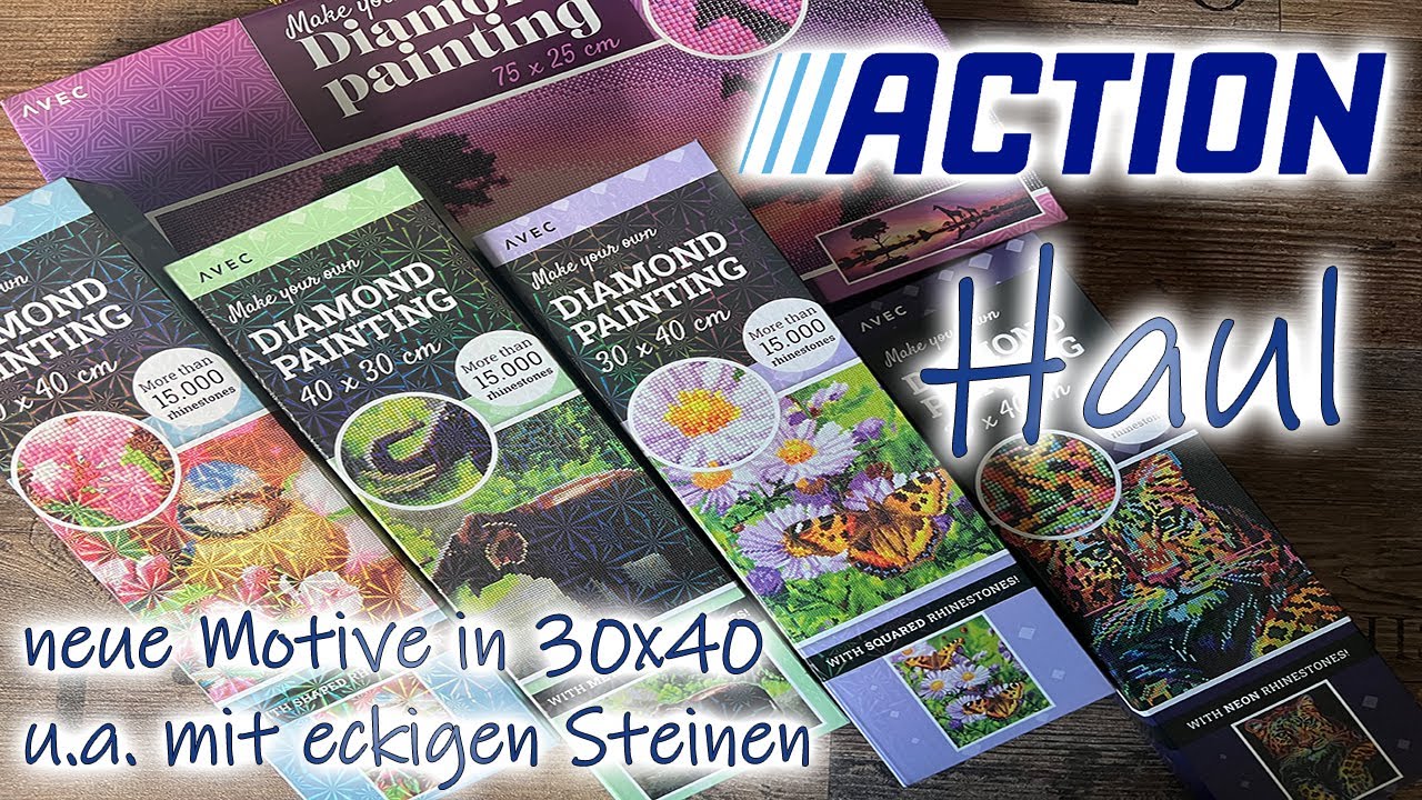 Action Haul - Neue Diamond Painting Bilder in 30x40 - Diamond Painting für kleines Geld