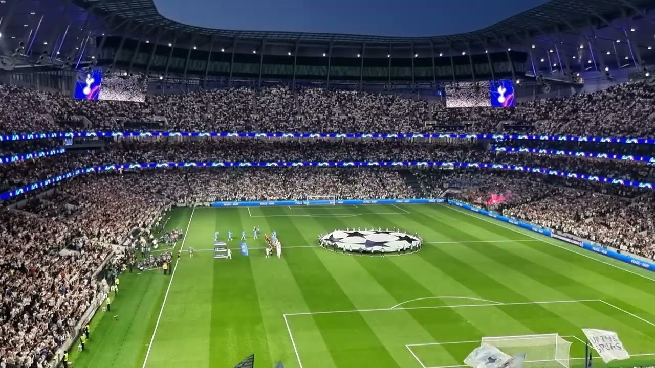 🎵CHAMPIONS LEAGUE MUSIC IS BACK AT THE LANE! 🎵🏟 #championsleague #ucl #tottenham #coys
